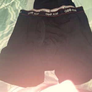 3 pair of boxer style briefs size L black